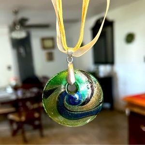 Necklace custom glass